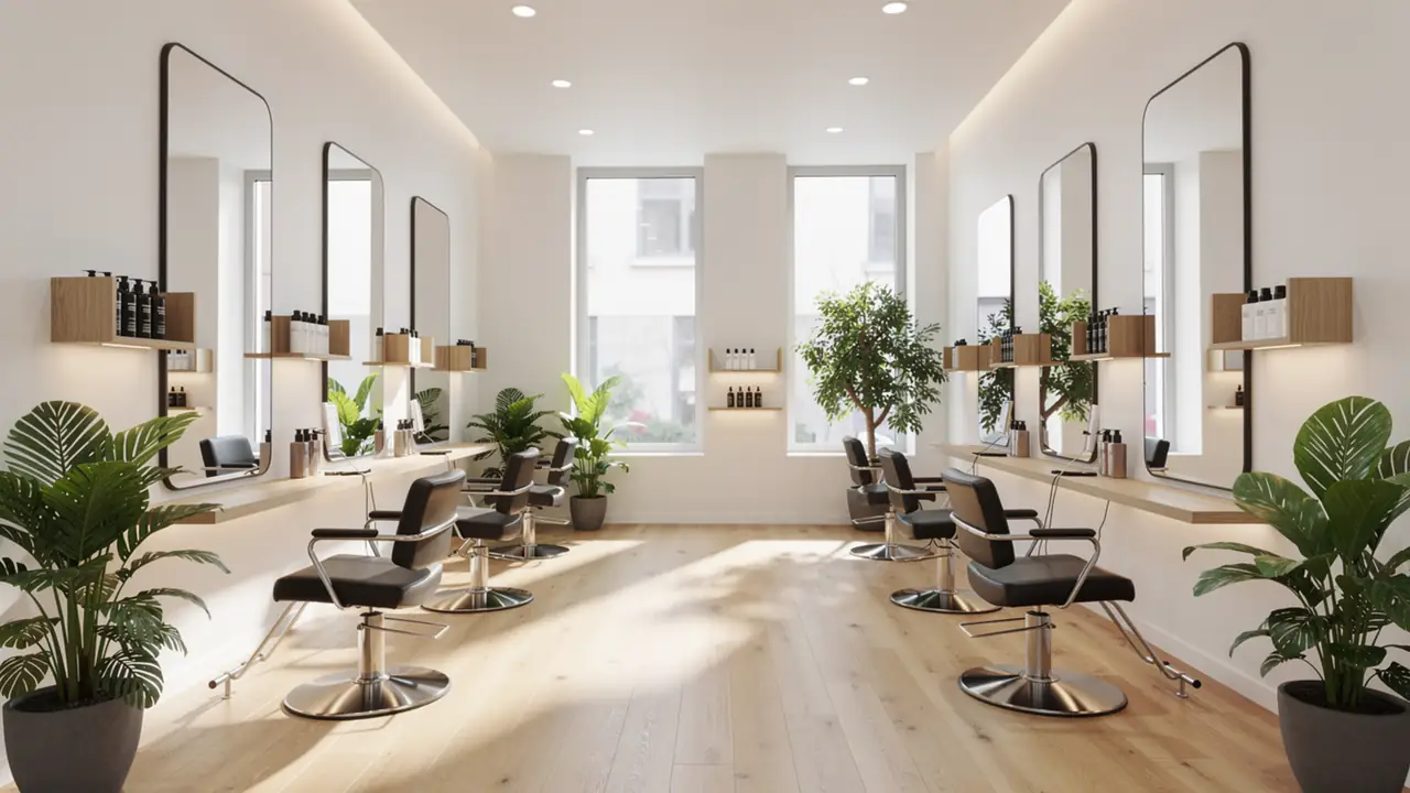 Stilvolles Salon-Interieur mit modernem Design